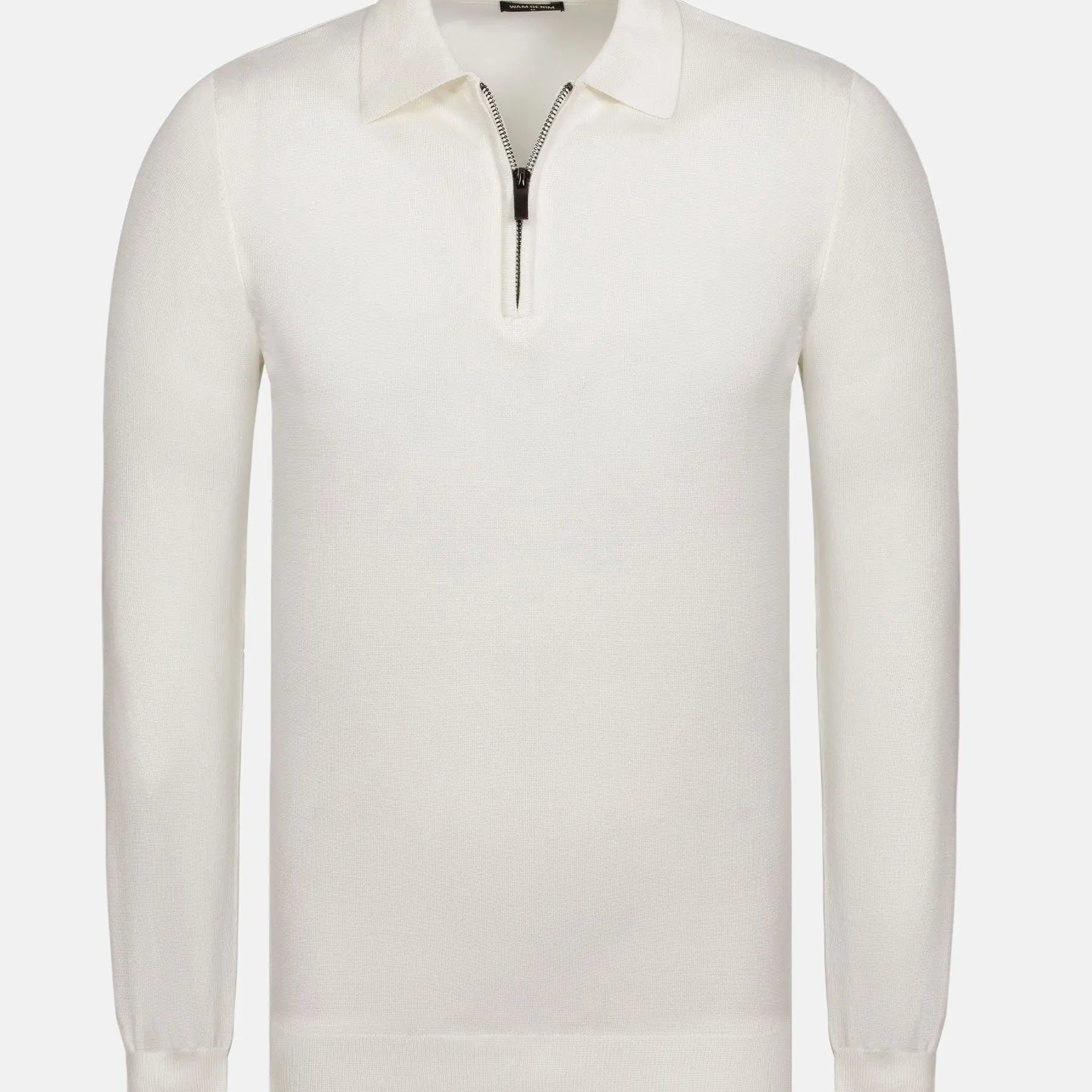 Raglan Half Zip Closer White Pullover 6XL