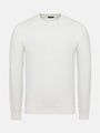 Cassian Crew Neck Off White Sweater 6XL