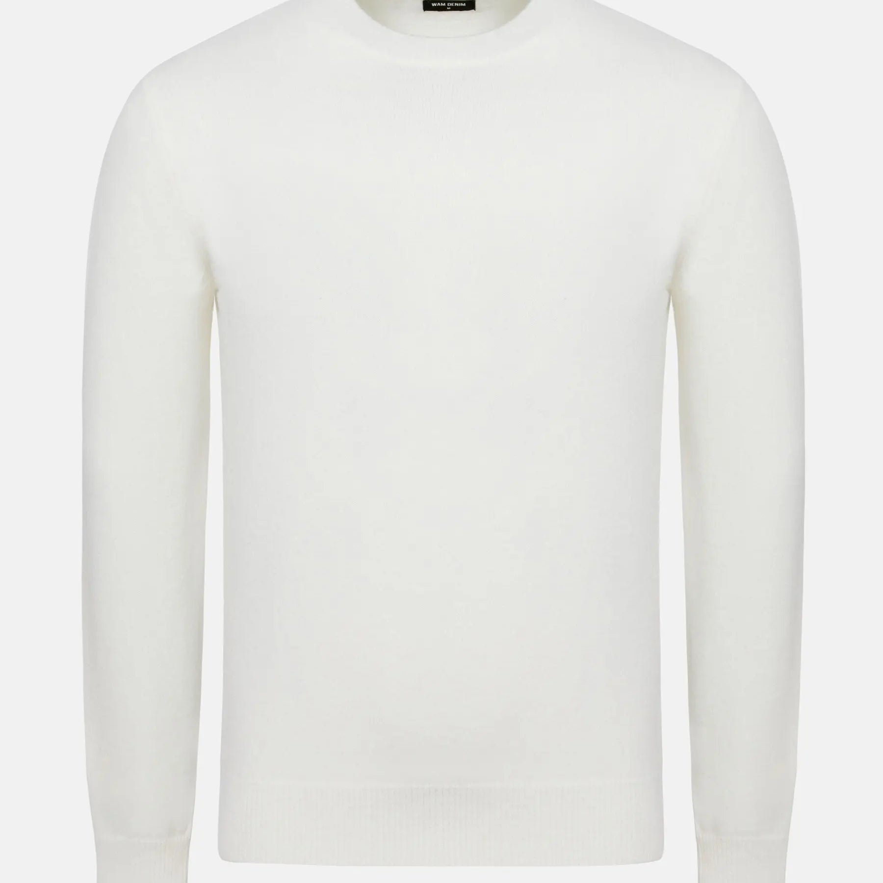 Cassian Crew Neck Off White Sweater 6XL