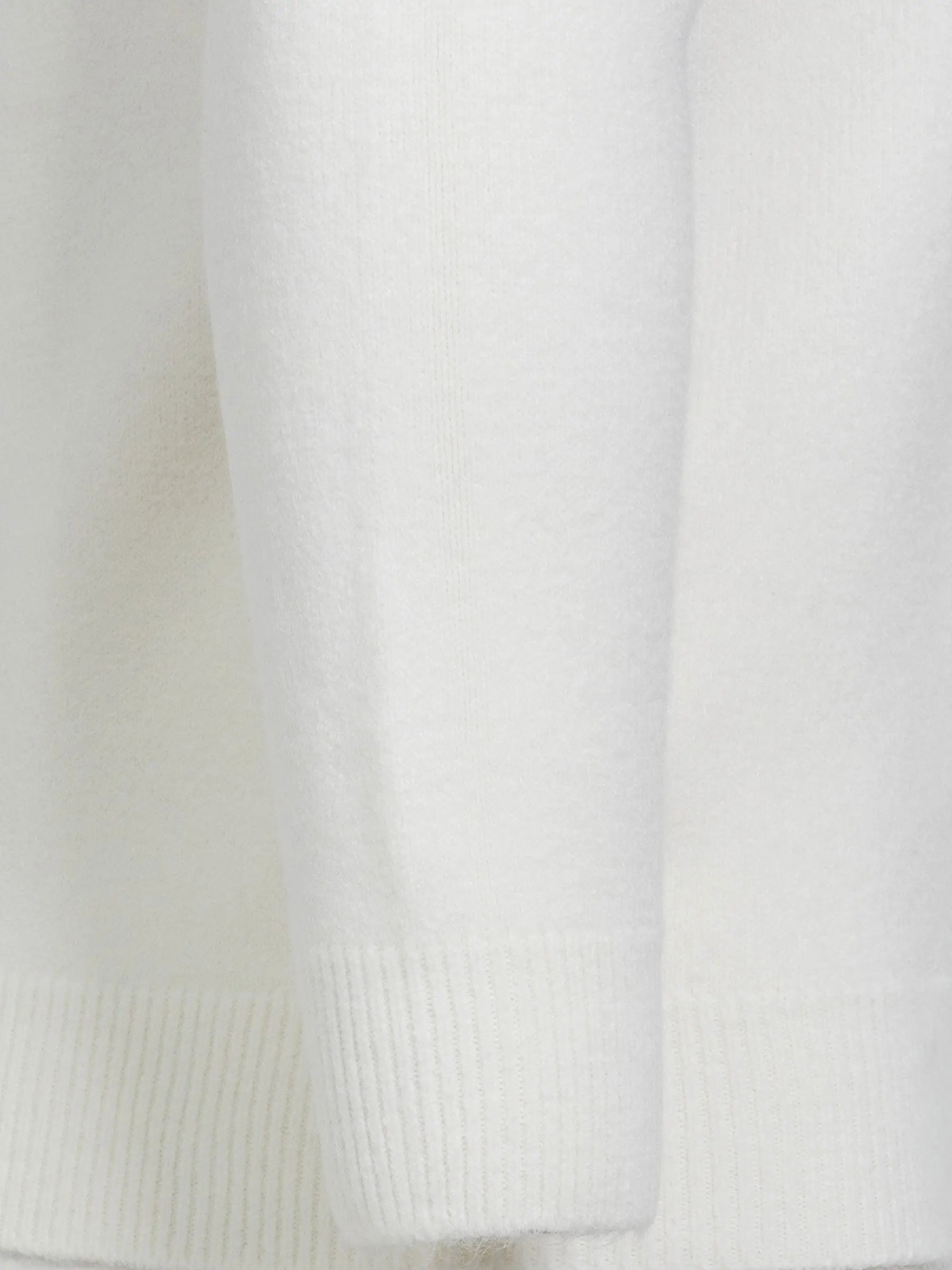 Cassian Crew Neck Off White Sweater 6XL