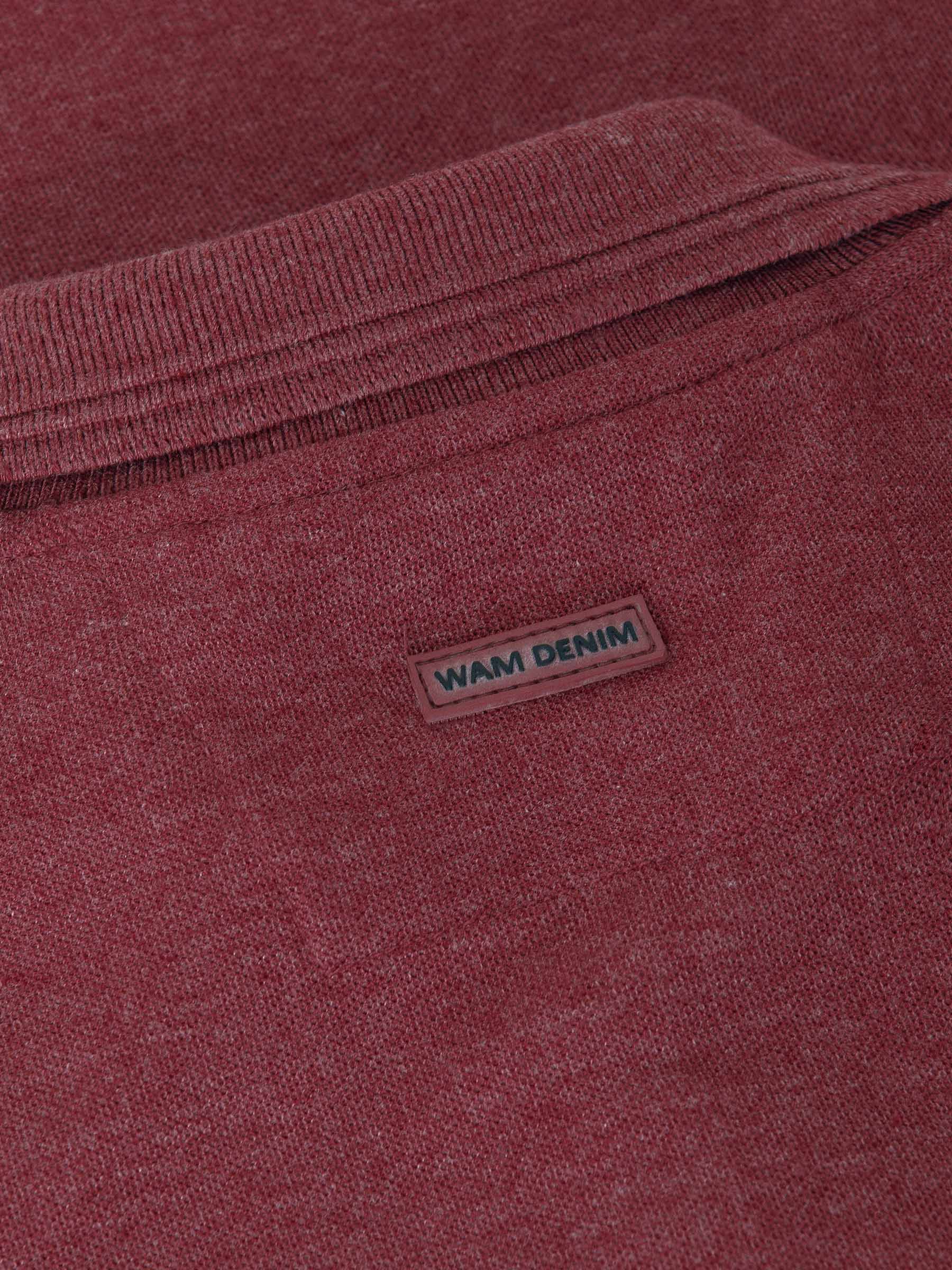 The Ameer Dark Red Polo Wam Denim