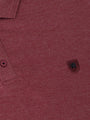 The Ameer Dark Red Polo Wam Denim