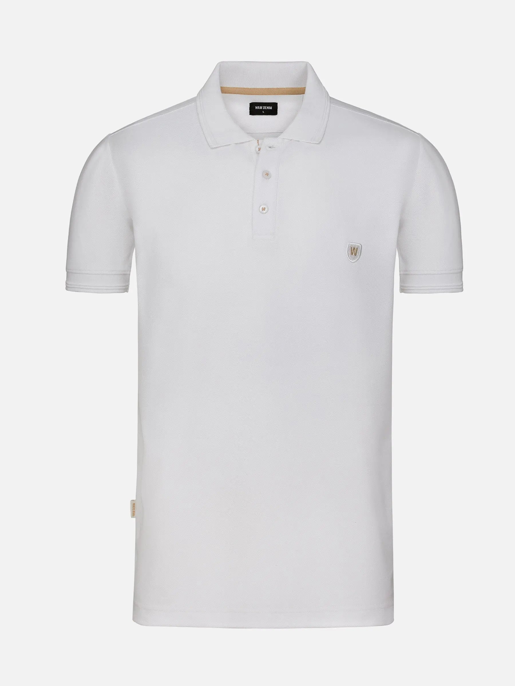 The Ameer White Polo Wam Denim