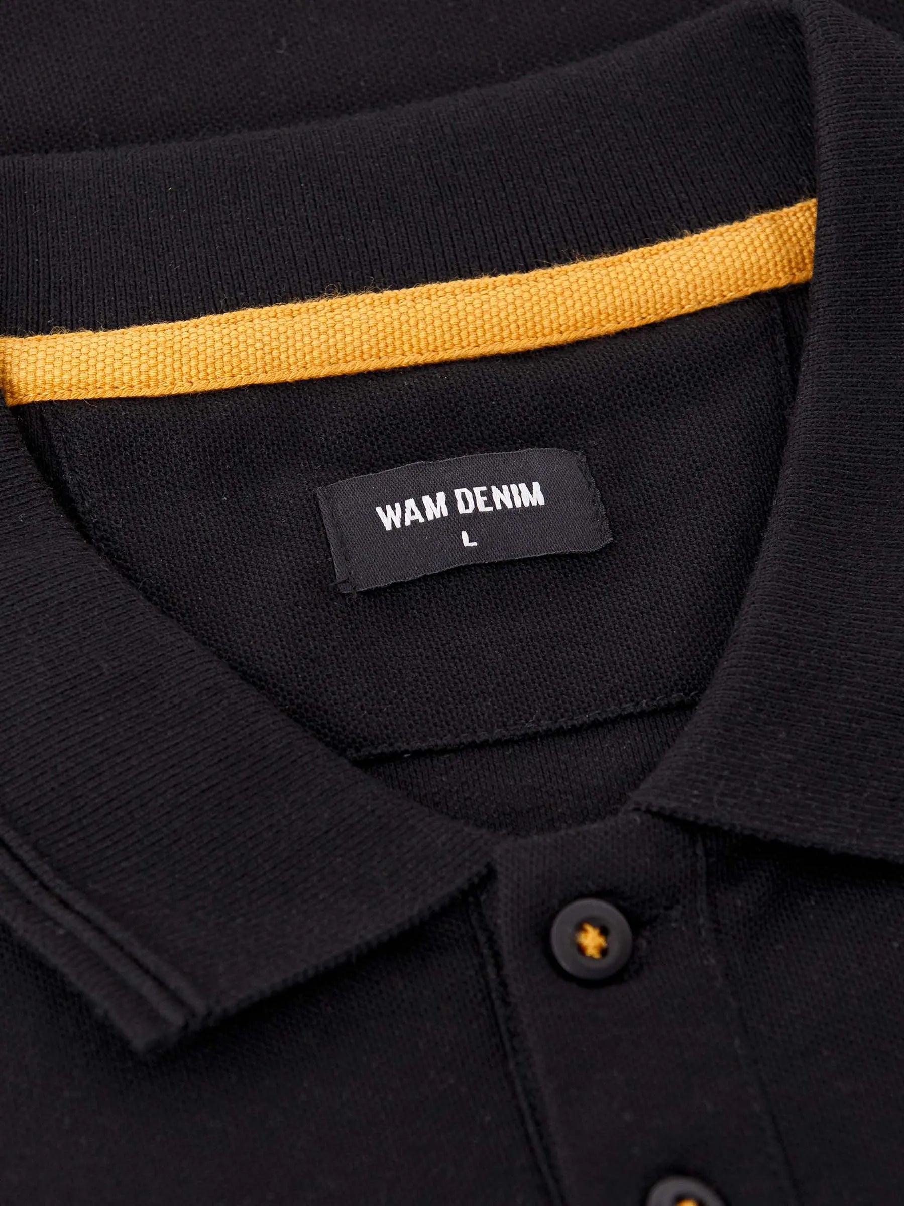 The Ameer Black Polo Wam Denim