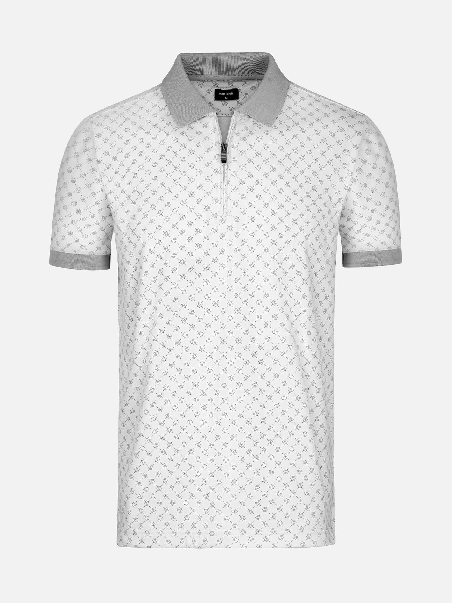 The Damir Grey White Polo