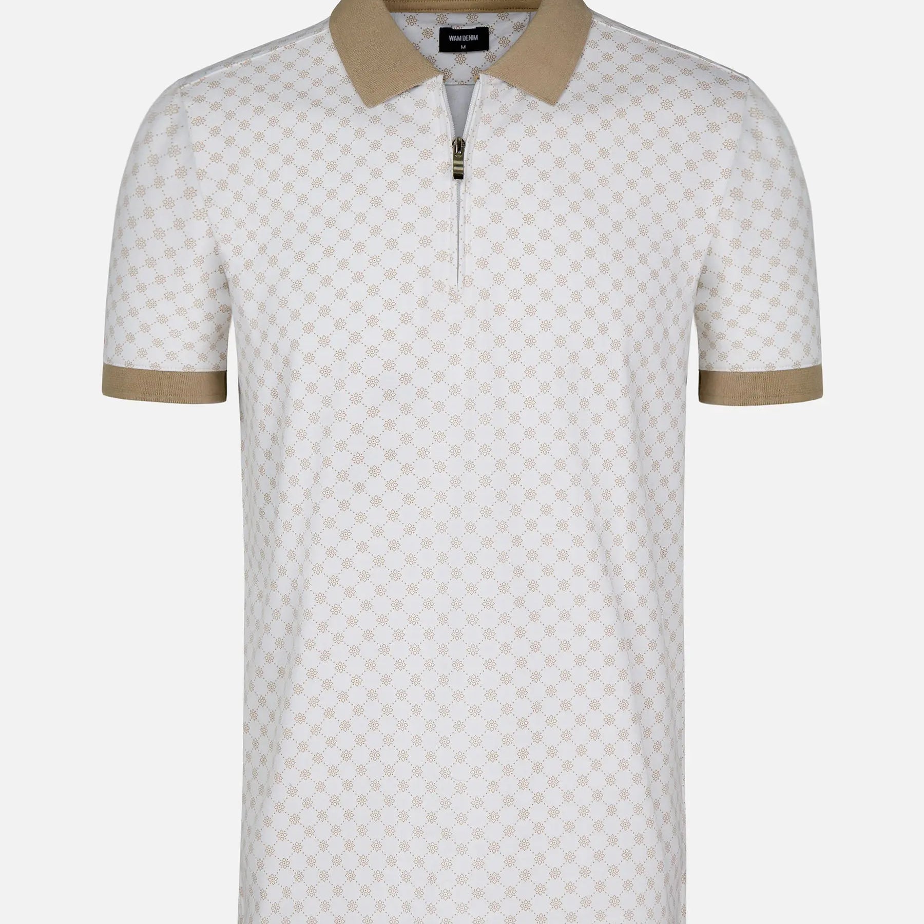 The Damir Beige White Polo Wam Denim