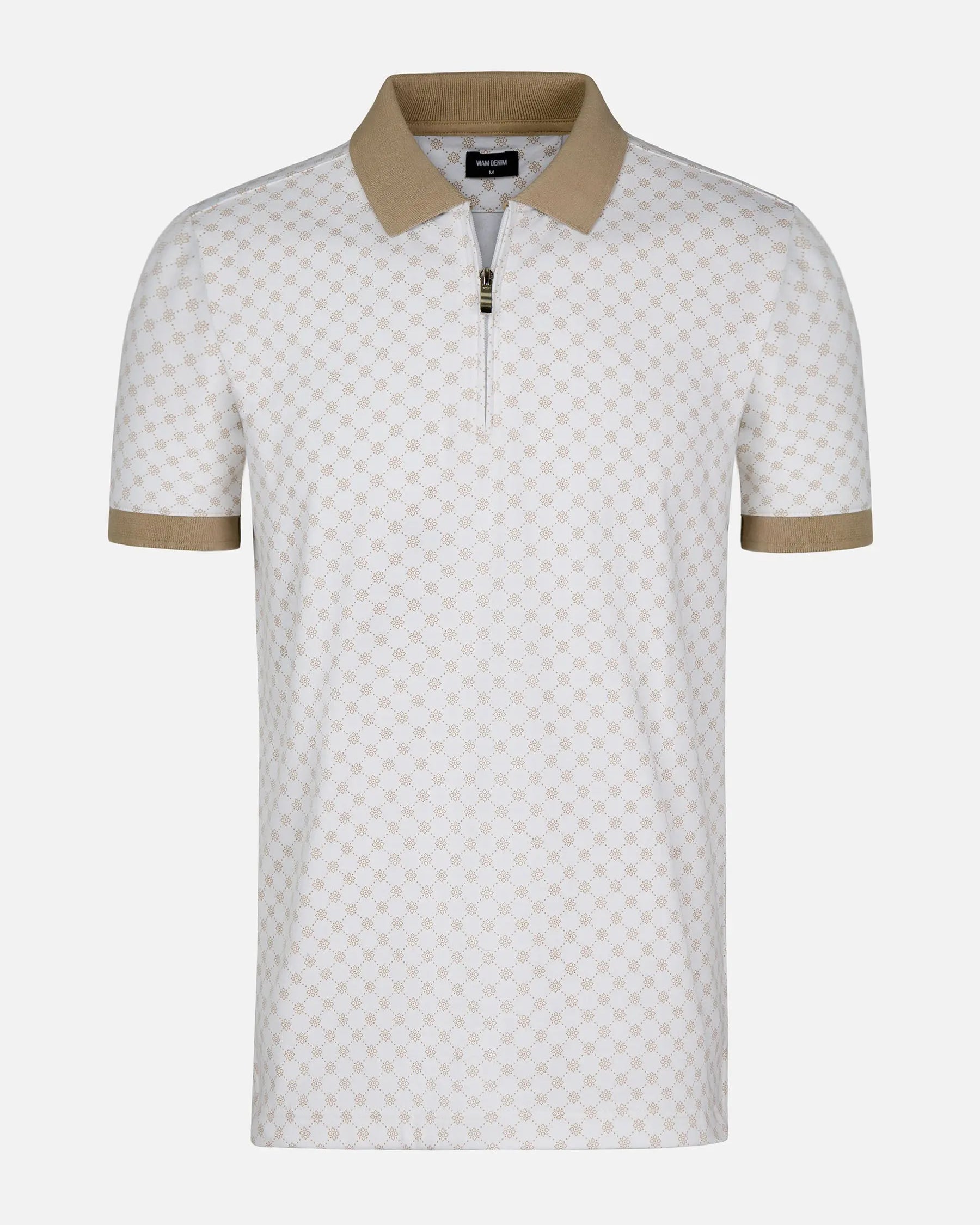 The Damir Beige White Polo Wam Denim
