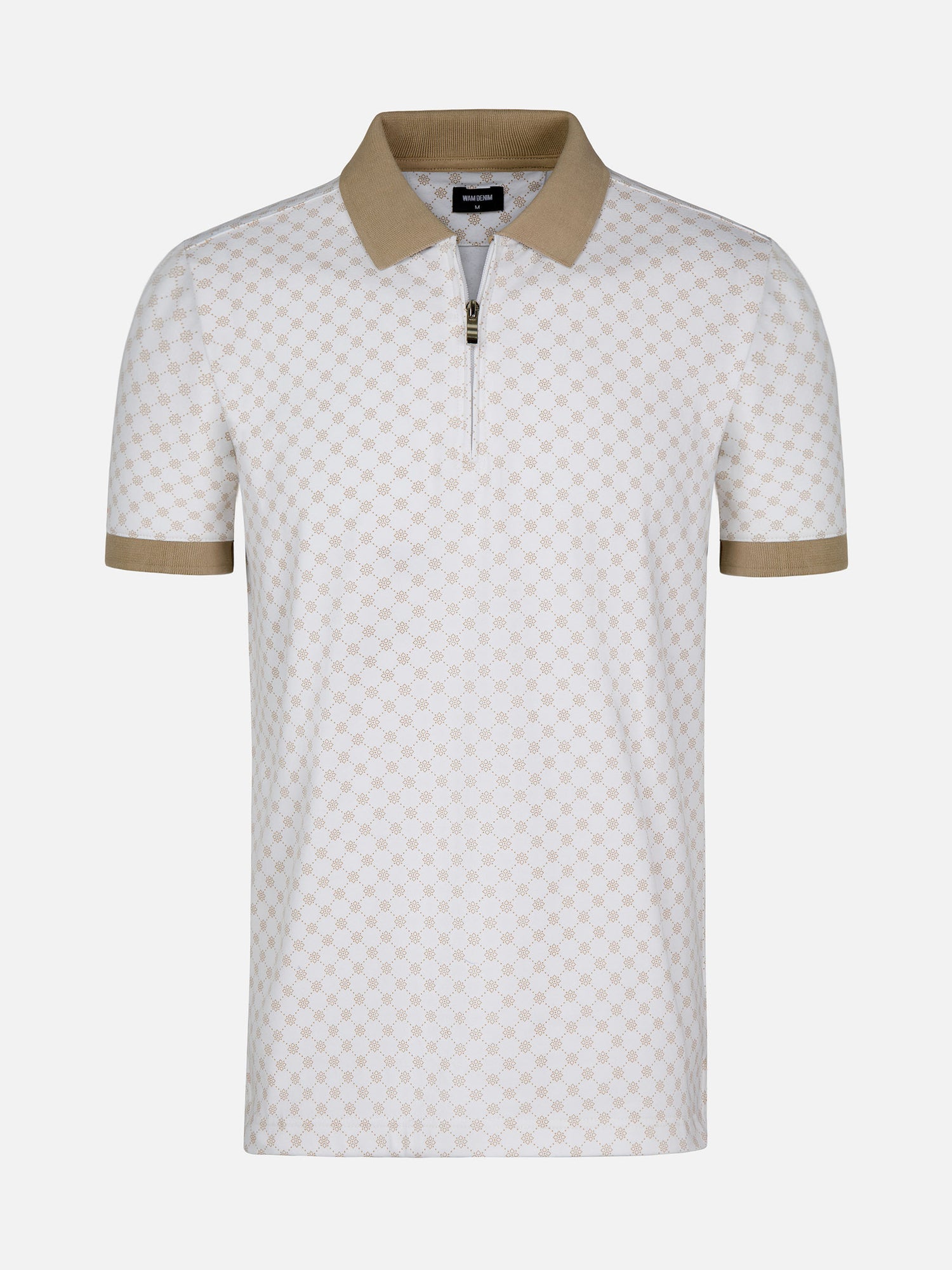 The Damir Beige White Polo