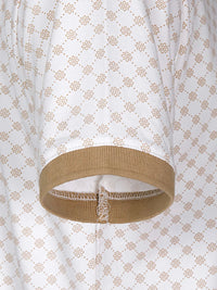 The Damir Beige White Polo Wam Denim