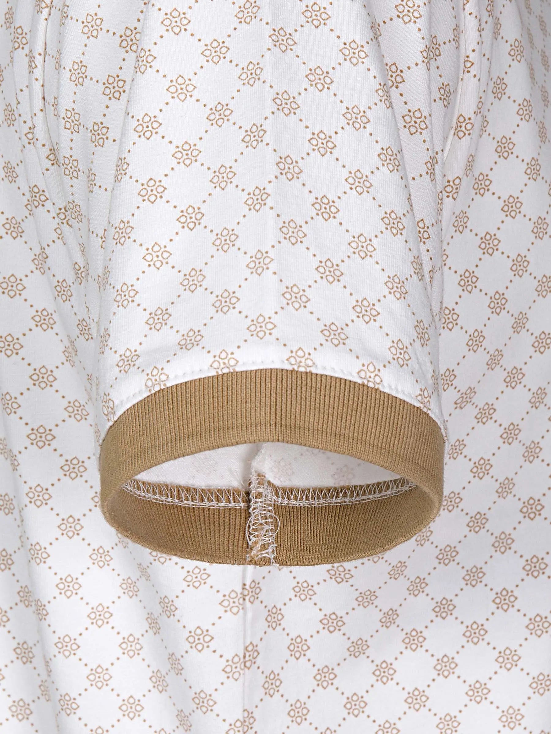 The Damir Beige White Polo Wam Denim