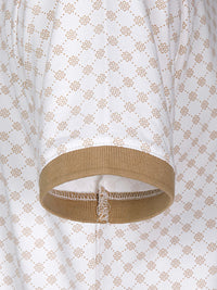 The Damir Beige White Polo