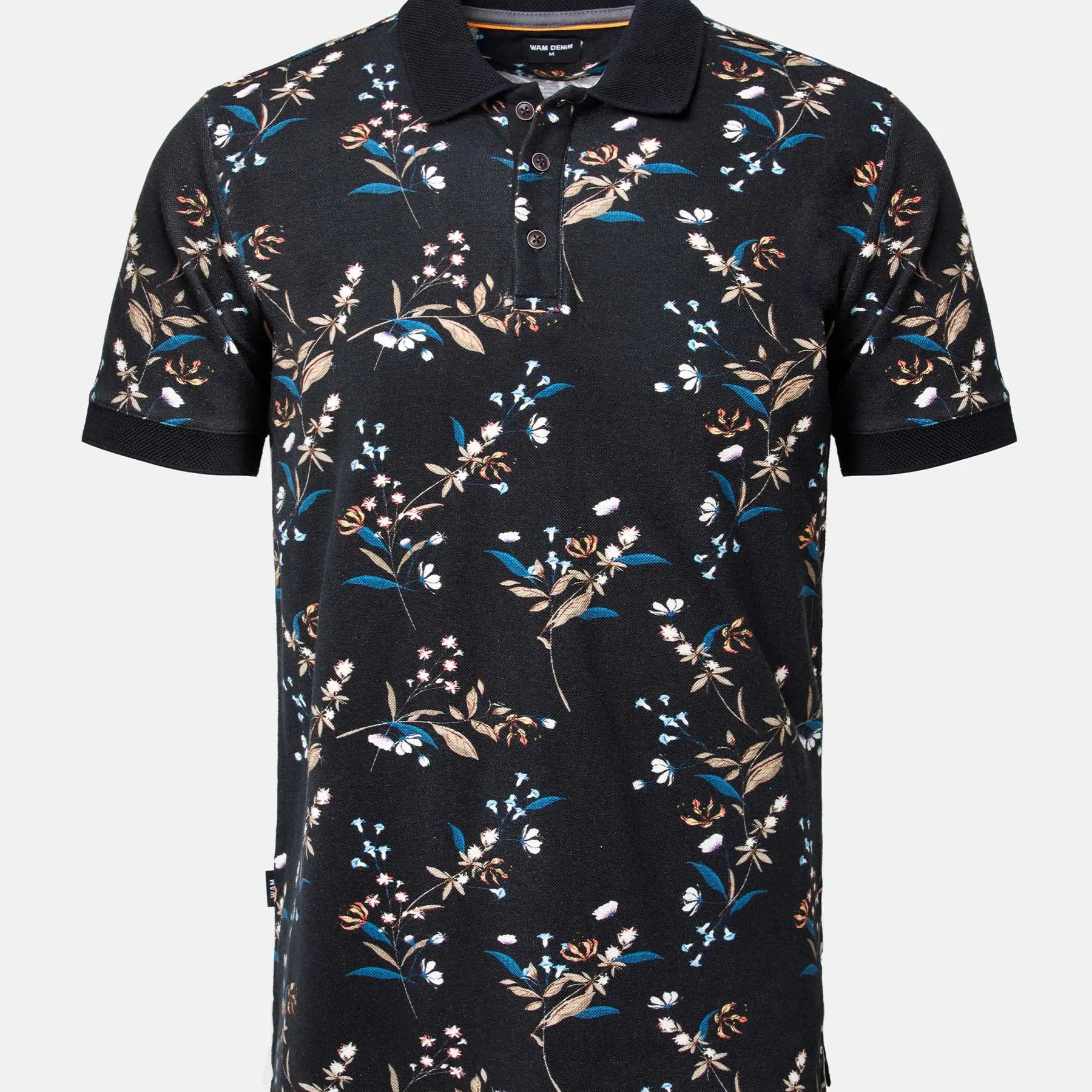 The Fisher Black Polo Wam Denim