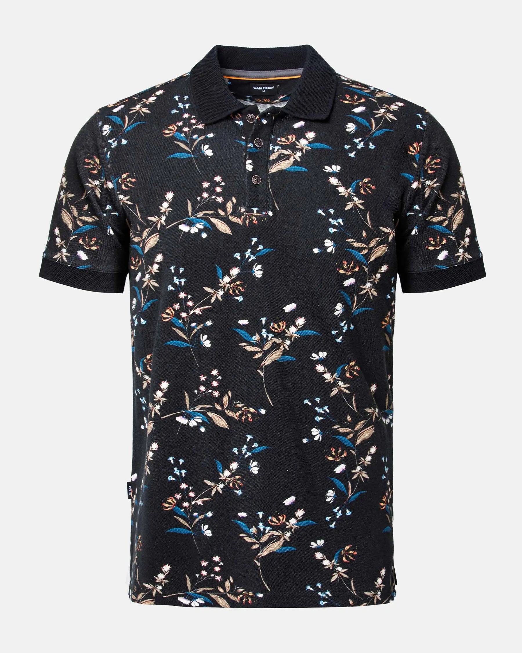 The Fisher Black Polo Wam Denim