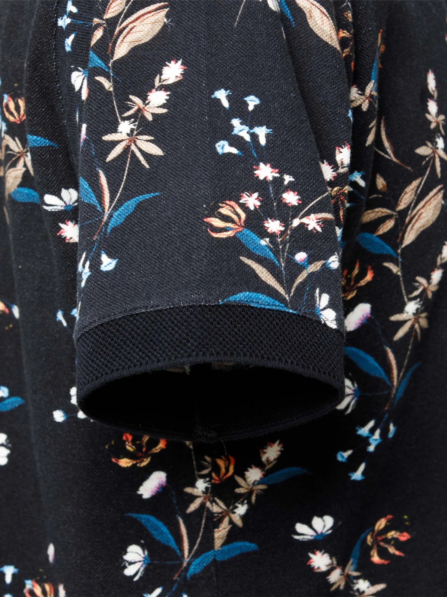The Fisher Black Polo Wam Denim
