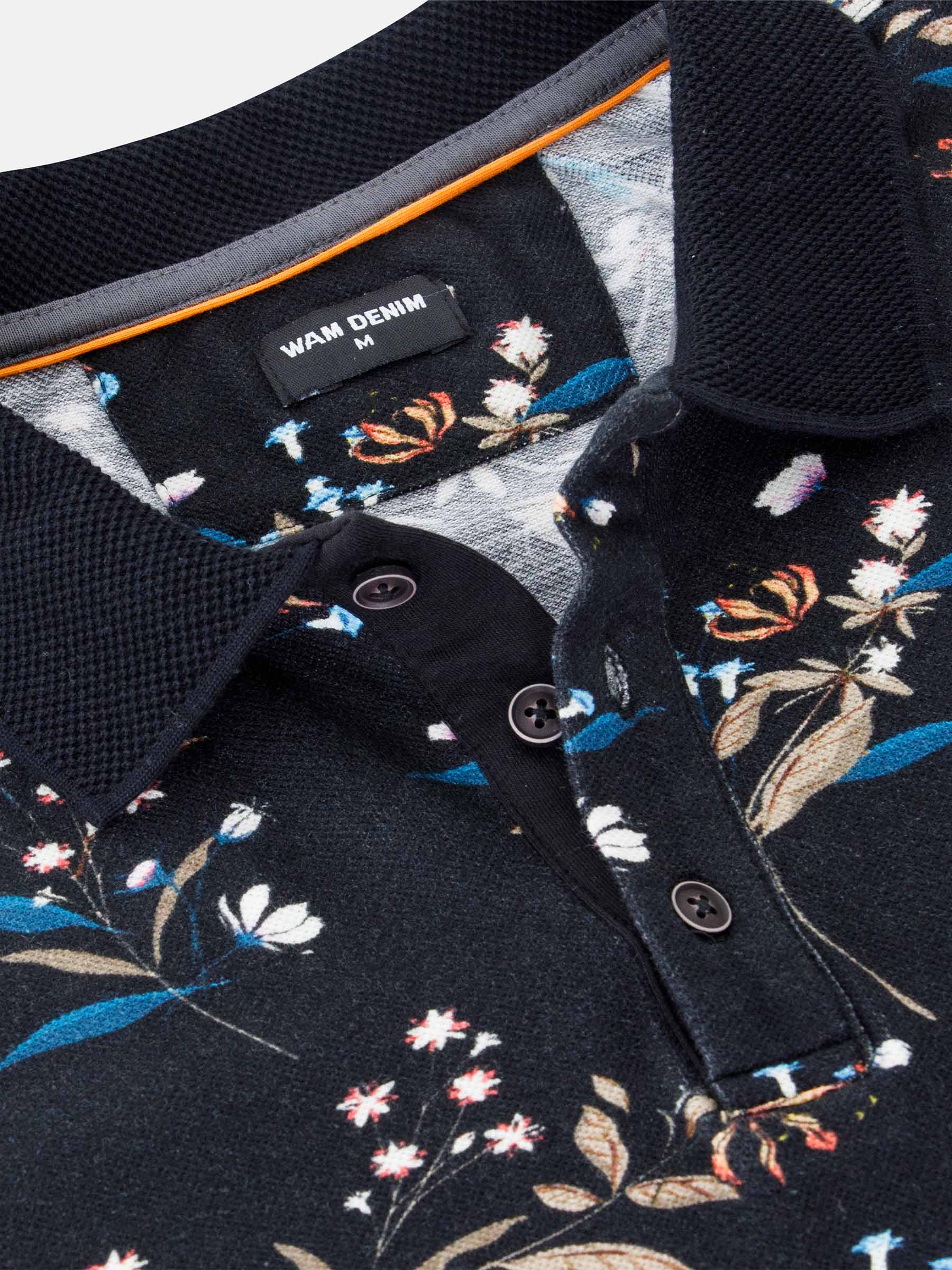 The Fisher Black Polo Wam Denim