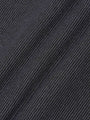 Close-up of ribbed Anthracite textured fabric highlighting soft knit details – Wam Denim.