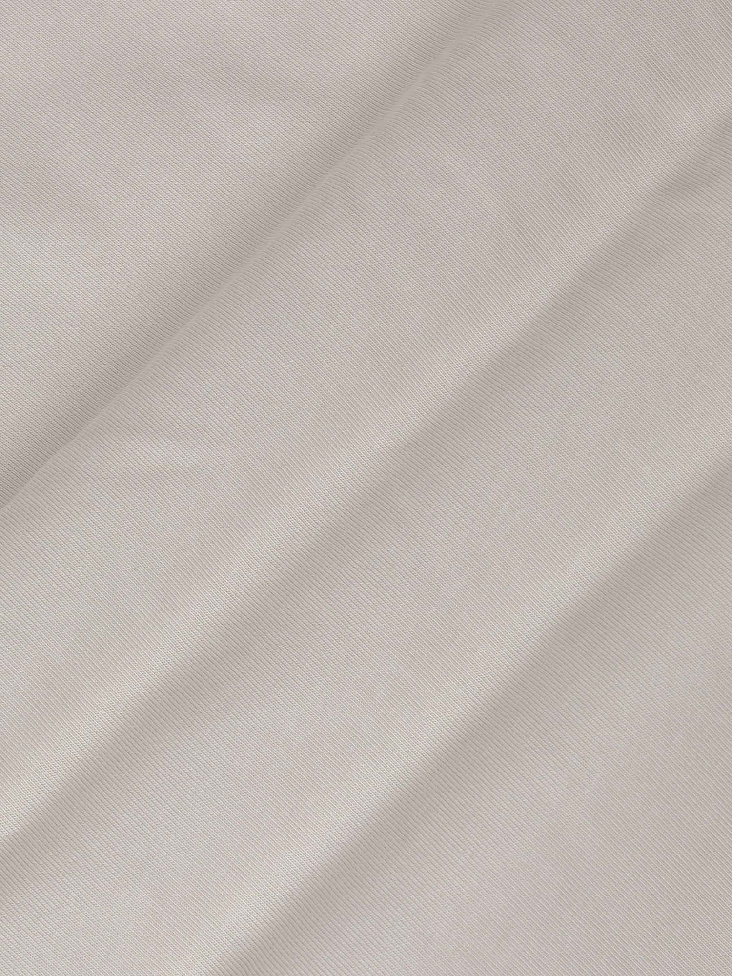 Close-up of The Fervor Light Beige Sweater fabric showing smooth, soft cotton texture – Wam Denim.