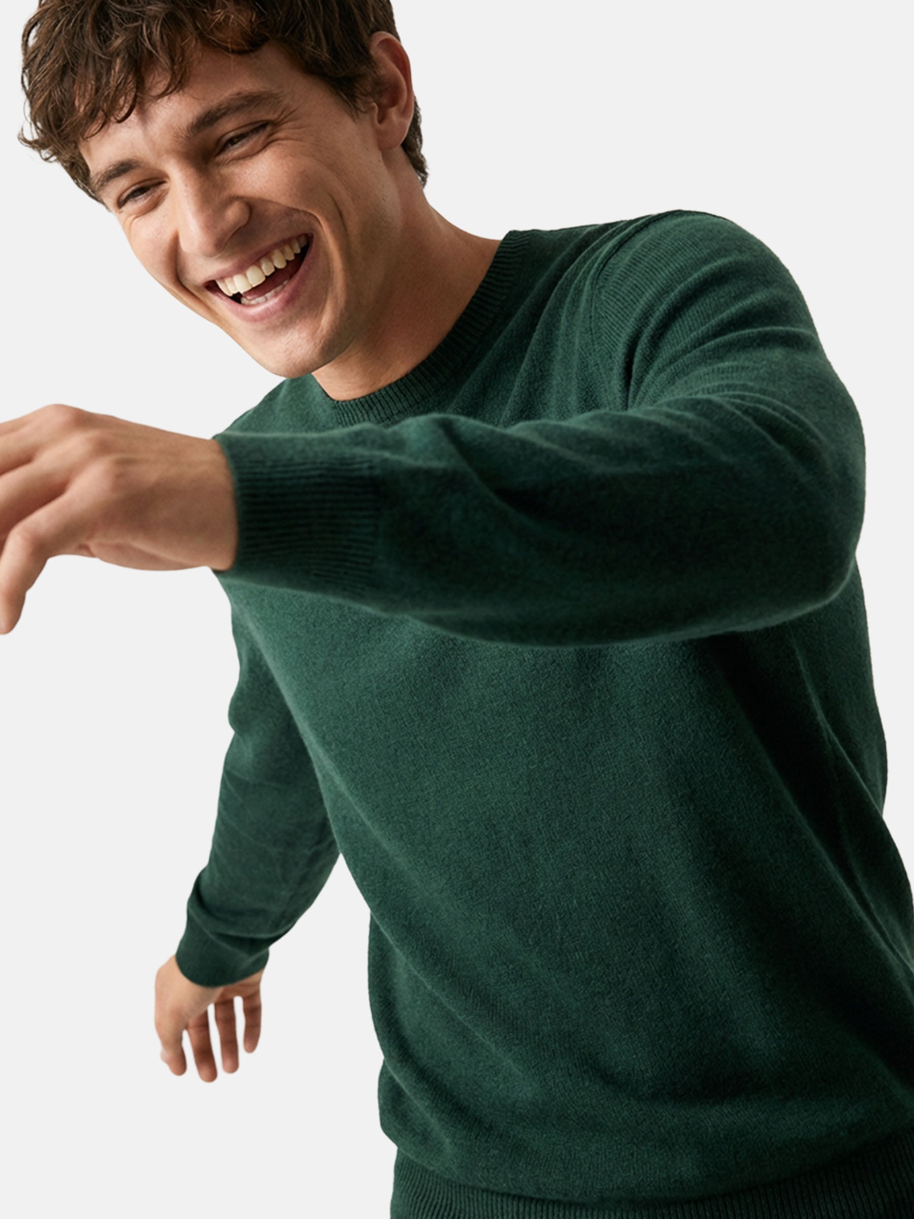 Der Cassian-Pullover in Dunkelgrün