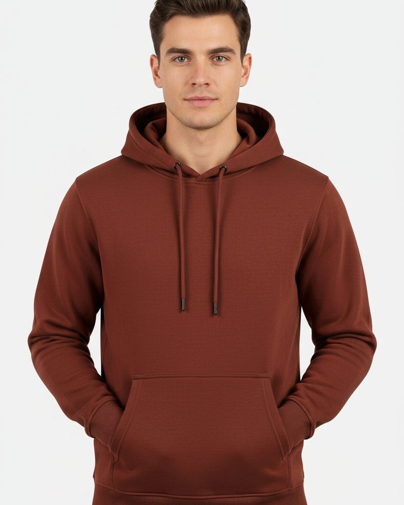 Dark Red Hoodie – front