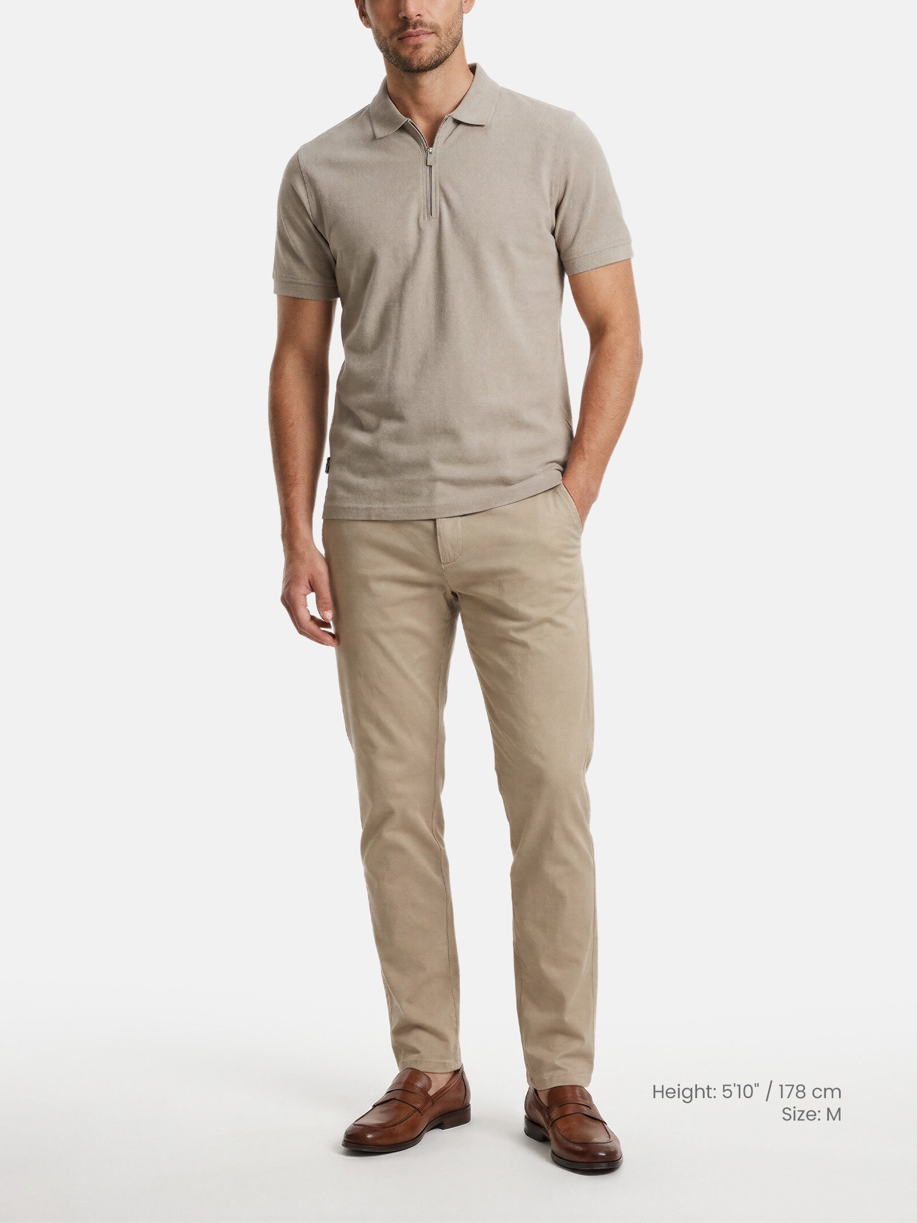 De Fintor Lichtbeige Polo