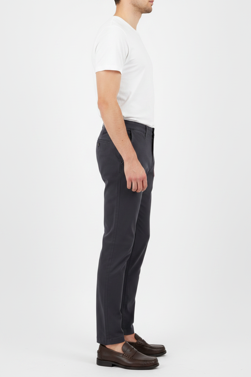 WAM DENIM Chino 72446 Thalin Anthracite - Side View