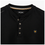 WAM DENIM T-Shirt 79664 Velvet Black - Collar & Badge Detail