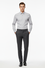 WAM DENIM Norvik Light Grey Shirt - Front View
