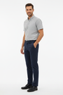Wam Denim Jorell Navy Chino – side view showing tapered leg silhouette on model