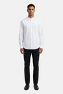 Merax White Long Sleeve Shirt - Tucked In