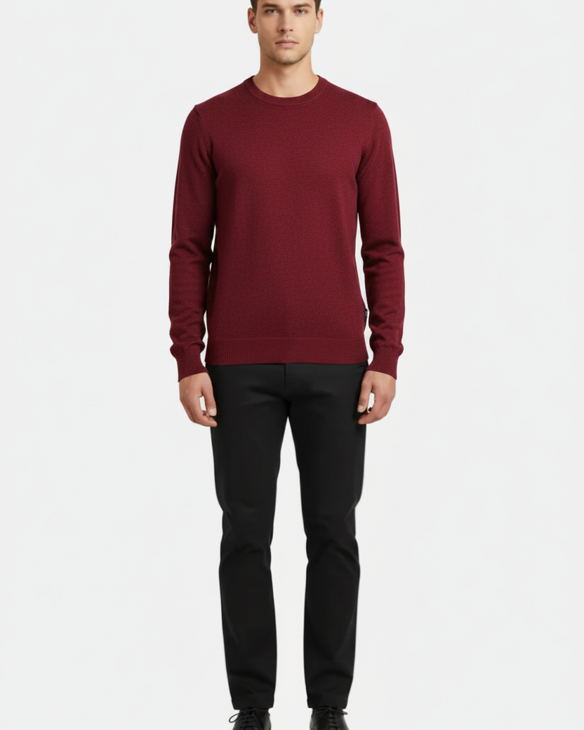 Thorn Dark Red Pullover - Front