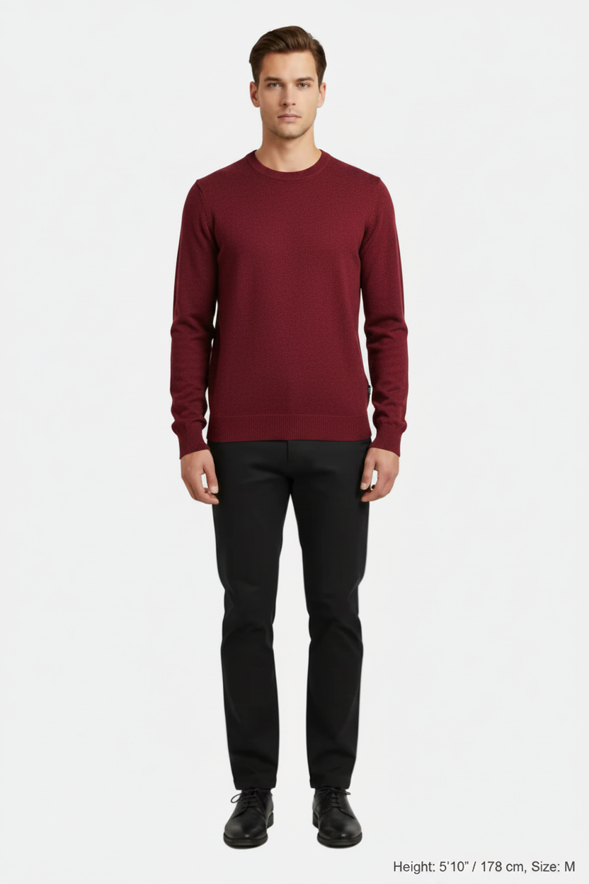 Thorn Dark Red Pullover - Front