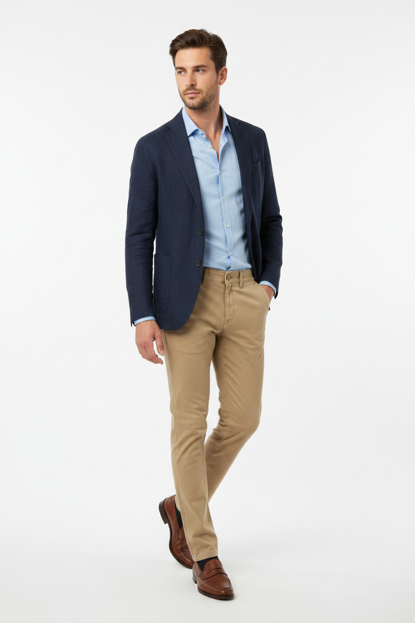 WAM DENIM Chino 72446 Thalin Dark Beige - Lifestyle