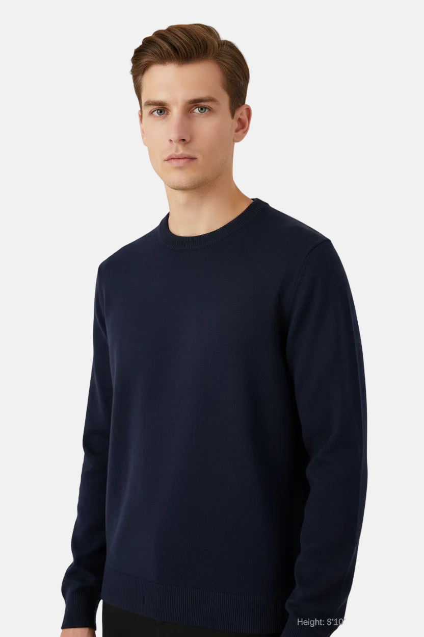 Thorn Blue Pullover - Front Upper Body