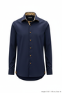 Wam Denim Ordin Navy Long Sleeve Shirt – front hanger view with size label