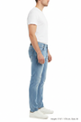 Side profile - Rylor Light Blue Slim Fit Jeans on model