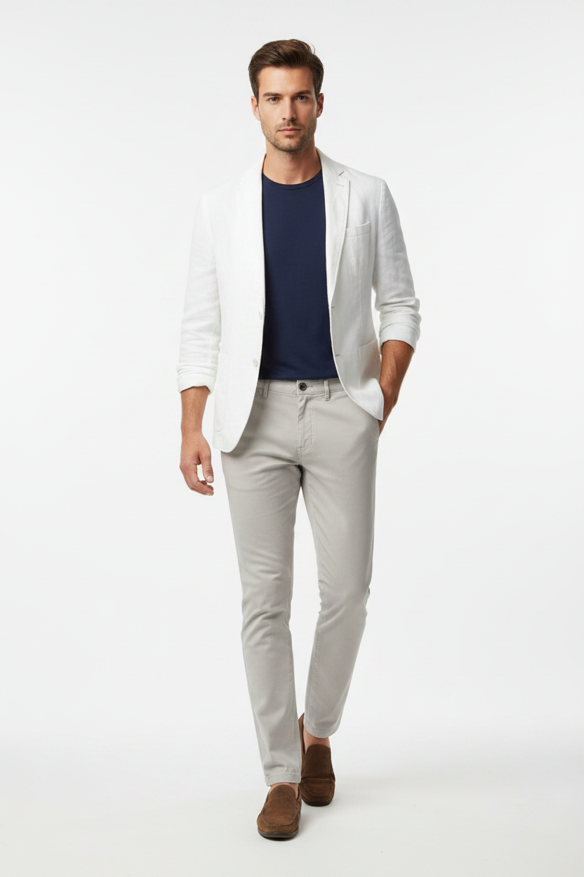 WAM DENIM Chino 72458 Kelvin Grey - Lifestyle