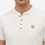 WAM DENIM T-Shirt 79664 Velvet Off White - Collar & Badge Detail