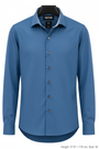Wam Denim Vuric Petrol Long Sleeve Shirt – front hanger view with size label