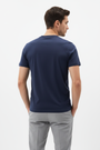 Wam Denim Cromer Navy T-shirt – model back view