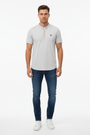WAM DENIM T-Shirt 79664 Velvet Light Grey - Front View