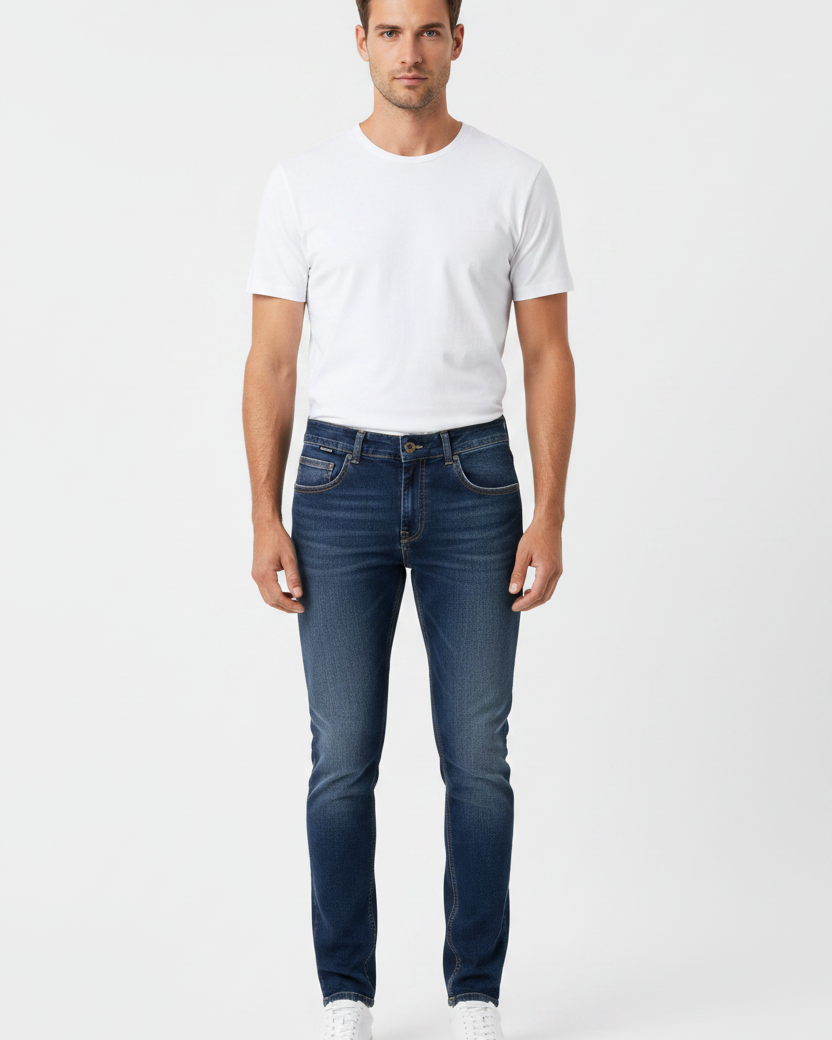WAM DENIM Jeans 72453 Fenric Dark Blue - Front View