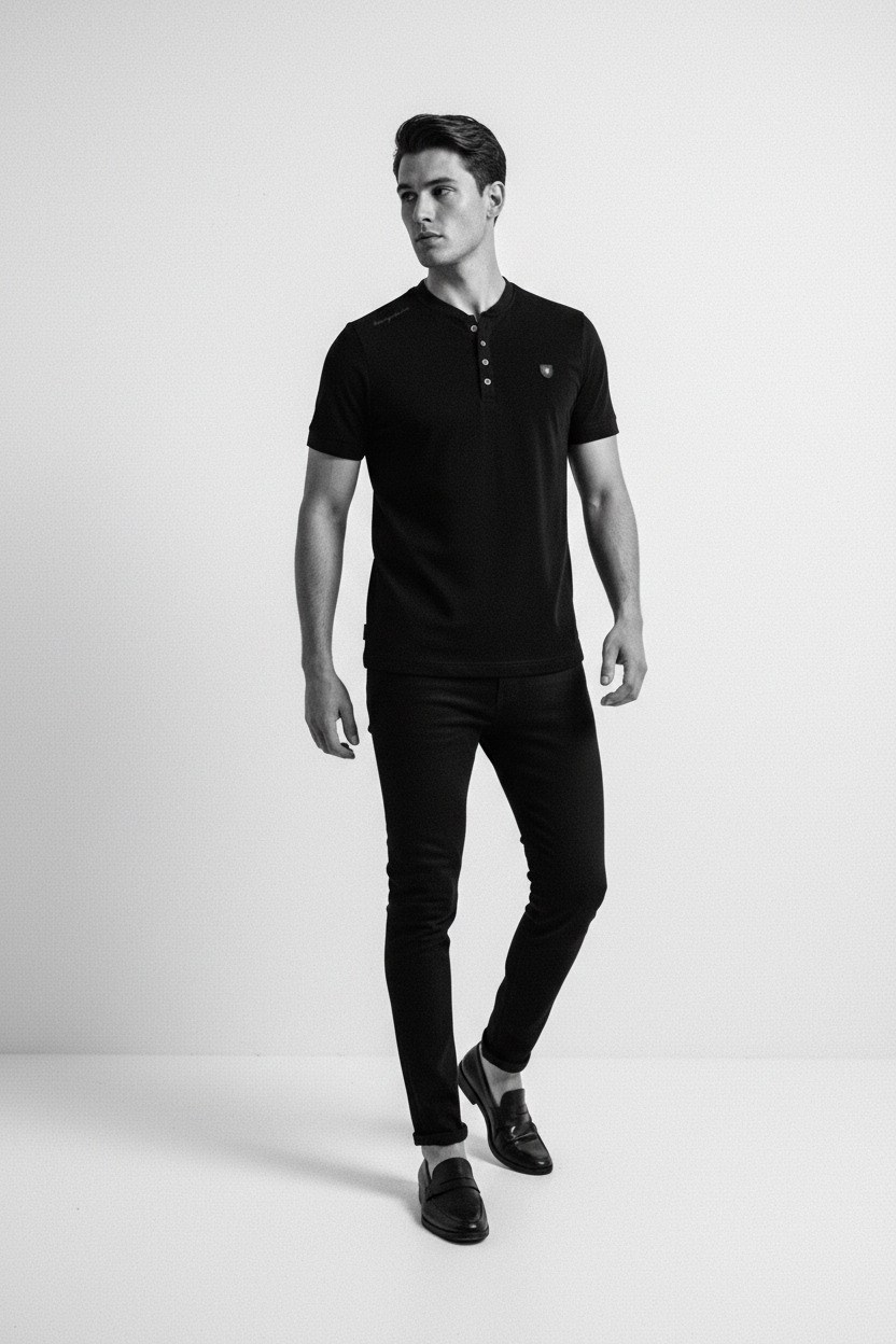 WAM DENIM T-Shirt 79664 Velvet Black - Lifestyle