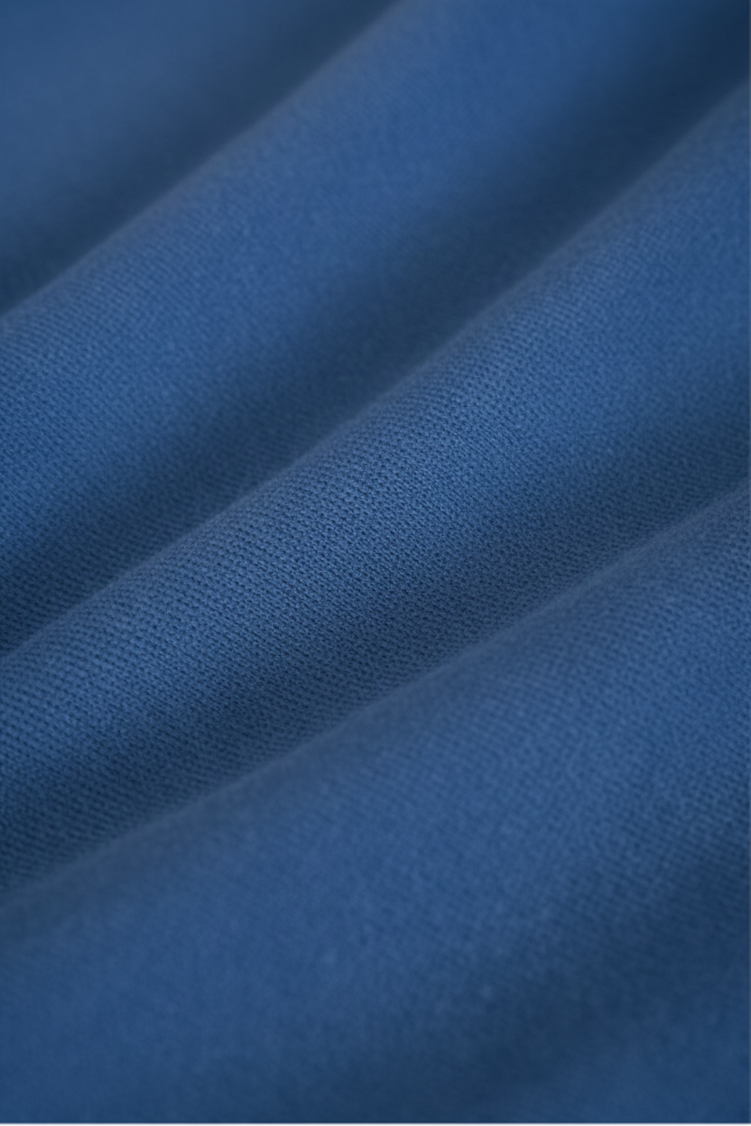 Halron Dark Blue Half-Zip Pullover - Fabric