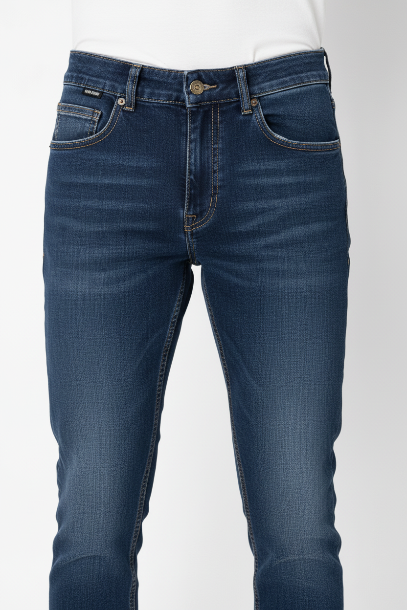 WAM DENIM Jeans 72453 Fenric Dark Blue - Waist Detail