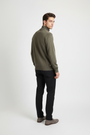 Back view of a male model wearing the Wam Denim Shrap khaki pullover
