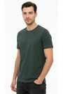 Wam Denim Cromer Dark Green T-shirt – three-quarter view on model