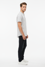 WAM DENIM T-Shirt 79664 Velvet Light Grey - Side View