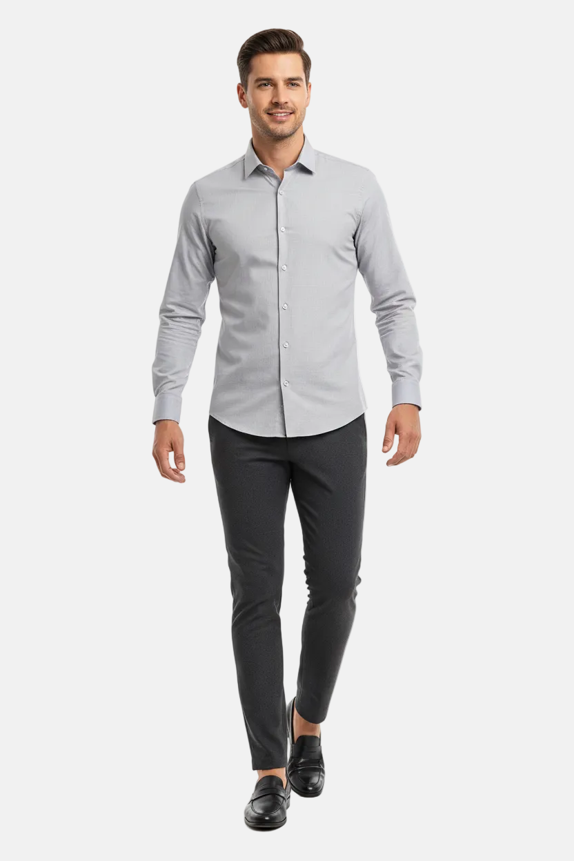 WAM DENIM Norvik Light Grey Shirt - Lifestyle