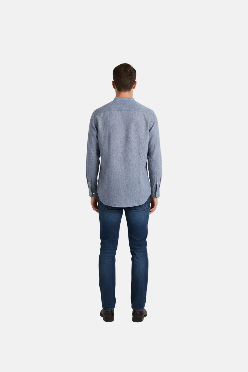 Merax Indigo Long Sleeve Shirt - Back