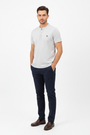 WAM DENIM T-Shirt 79664 Velvet Light Grey - Three-Quarter View